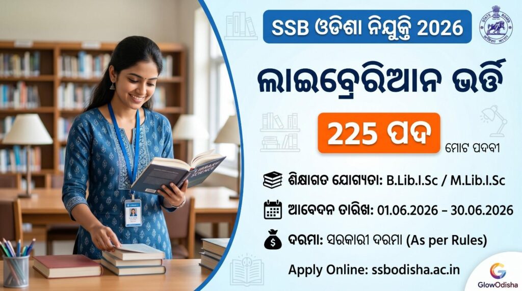 SSB Odisha Librarian Recruitment 2026 Apply Online